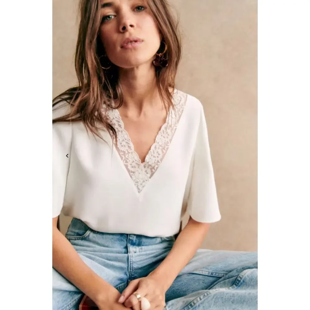 Sezane Sylla blouse white - Picture 7 of 9